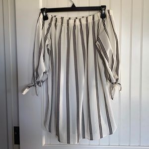 Davi and Dani off the shoulder top